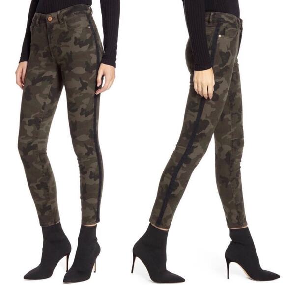 DL1961 Florence Camo Ankle Instasculpt Skinny Jeans 26 EUC - Picture 1 of 9